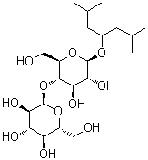 3-Methyl-1-(2-methylpropyl)butyl 4-O-alpha-D-glucopyranosyl-beta-D-glucopyranoside molecular structure (CAS 869638-31-3)