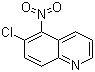 6-氯-5-硝基喹啉分子结构 (CAS 86984-32-9)