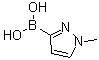 (1-Methyl-1H-pyrazol-3-yl)boronic acid molecular structure (CAS 869973-96-6)