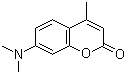 structure of CAS# 87-01-4, 7-Dimethylamino-4-methylcoumarin;4-Methyl-7-dimethylaminocoumarine; 7-(Dimethylamino)-4-methyl-2-benzopyrone