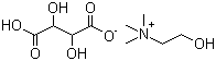 酒石酸氢胆碱分子结构 (CAS 87-67-2)