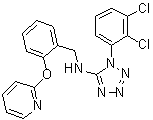 1-(2,3-Dichlorophenyl)-N-[[2-[(pyridin-2-yl)oxy]phenyl]methyl]-1H-tetrazol-5-amine molecular structure (CAS 870061-27-1)