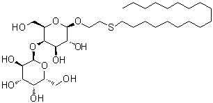 structure of CAS# 87019-34-9, 2-(Octadecylthio)ethyl 4-O-alpha-D-galactopyranosyl-beta-D-galactopyranoside