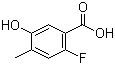 structure of CAS# 870221-14-0, 2-Fluoro-5-hydroxy-4-methylbenzoic acid