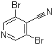 structure of CAS# 870244-34-1, 3,5-Dibromo-4-cyanopyridine