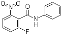 2-Fluoro-6-nitro-N-phenylbenzamide molecular structure (CAS 870281-83-7)