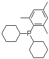 Dicyclohexyl(2,4,6-trimethylphenyl)phosphine molecular structure (CAS 870703-48-3)
