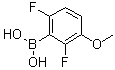 (2,6-Difluoro-3-methoxyphenyl)boronic acid molecular structure (CAS 870779-02-5)