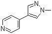 结构式 CAS# 870863-00-6, 4-(1-甲基-1H-吡唑-4-基)吡啶
