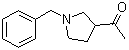 structure of CAS# 87088-73-1, 3-Acetyl-1-benzylpyrrolidine;1-[1-(Phenylmethyl)-3-pyrrolidinyl]ethanone