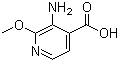 3-Amino-2-methoxy-4-pyridinecarboxylic acid molecular structure (CAS 870997-81-2)