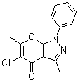 5-氯-3,6-二甲基-1-苯基-吡喃并[2,3-c]吡唑-4(1H)-酮分子结构 (CAS 87100-99-0)