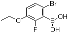 2-Fluoro-3-ethoxy-6-bromophenylboronic acid molecular structure (CAS 871126-14-6)