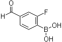 2-Fluoro-4-formylbenzeneboronic acid molecular structure (CAS 871126-22-6)