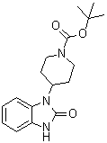 4-(2-Oxo-2,3-dihydrobenzimidazol-1-yl)piperidine-1-carboxylic acid tert-butyl ester molecular structure (CAS 87120-81-8)