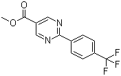 结构式 CAS# 871251-66-0, 2-[4-(三氟甲基)苯基]-5-嘧啶羧酸甲酯