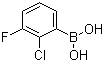 2-Chloro-3-fluorophenylboronic acid molecular structure (CAS 871329-52-1)