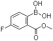 4-Fluoro-2-methoxycarbonylphenylboronic acid molecular structure (CAS 871329-81-6)