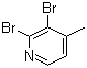 2,3-Dibromo-4-methylpyridine molecular structure (CAS 871483-22-6)