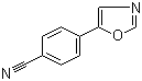 4-(1,3-恶唑-5-基)苯腈分子结构 (CAS 87150-13-8)