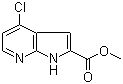 4-氯-7-氮杂吲哚-2-羧酸甲酯分子结构 (CAS 871583-23-2)