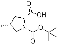 (2R,4R)-4-Methyl-1,2-pyrrolidinedicarboxylic acid 1-(1,1-dimethylethyl) ester molecular structure (CAS 871727-77-4)