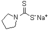 1-Pyrrolidinecarbodithioic acid sodium salt molecular structure (CAS 872-71-9)