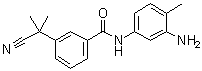 N-(3-Amino-4-methylphenyl)-3-(1-cyano-1-methylethyl)benzamide molecular structure (CAS 872090-71-6)