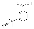 3-(2-氰基丙烷-2-基)苯甲酸分子结构 (CAS 872091-00-4)