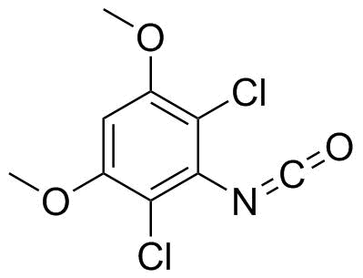2,6-二氯-3,5-二甲氧基苯基异氰酸酯分子结构 (CAS 872511-32-5)