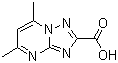 结构式 CAS# 87253-62-1, 5,7-二甲基-[1,2,4]三唑并[1,5-a]嘧啶-2-羧酸