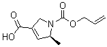 (5S)-2,5-Dihydro-5-methyl-1H-pyrrole-1,3-dicarboxylic acid 1-(2-propenyl) ester molecular structure (CAS 872693-14-6)