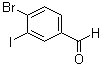 结构式 CAS# 873387-81-6, 4-溴-3-碘苯甲醛