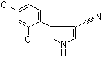 4-(2,4-二氯苯基)-1H-吡咯-3-甲腈分子结构 (CAS 87388-06-5)