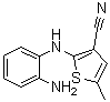 2-(2-Aminoanilino)-5-methylthiophene-3-carbonitrile molecular structure (CAS 873895-41-1)
