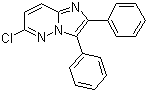 6-氯-2,3-二苯基咪唑并[1,2-b]哒嗪分子结构 (CAS 873913-87-2)