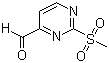 结构式 CAS# 874279-27-3, 2-甲基磺酰基嘧啶-4-甲醛