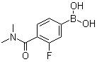 structure of CAS# 874289-13-1, [4-[(Dimethylamino)carbonyl]-3-fluorophenyl]boronic acid