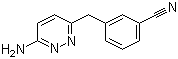 3-[(6-氨基-3-哒嗪基)甲基]苯腈分子结构 (CAS 874338-92-8)