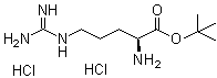 structure of CAS# 87459-72-1, L-Arginine 1,1-dimethylethyl ester dihydrochloride