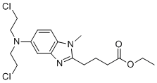 structure of CAS# 87475-54-5, Bendamustine Ethyl Ester;ethyl 4-[5-[bis(2-chloroethyl)amino]-1-methylbenzimidazol-2-yl]butanoate