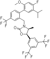结构式 CAS# 875446-37-0, 胆固醇脂转移蛋白阻滞剂