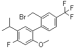 2'-(溴甲基)-4-氟-5-异丙基-2-甲氧基-4'-(三氟甲基)联苯分子结构 (CAS 875548-98-4)