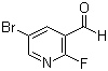 structure of CAS# 875781-15-0, 5-Bromo-2-fluoropyridine-3-carboxaldehyde