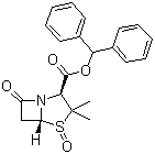 (2S,5R)-3,3-Dimethyl-7-oxo-4-thia-1-azabicyclo[3.2.0]heptane-2-carboxylic acid diphenylmethyl ester 4-oxide molecular structure (CAS 87579-78-0)