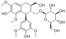 (+)-Lyoniresinol 9'-O-glucoside molecular structure (CAS 87585-32-8)
