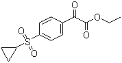 结构式 CAS# 876063-40-0, 2-[4-(环丙基磺酰基)苯基]-2-氧代乙酸乙酯
