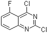 structure of CAS# 87611-00-5, 2,4-Dichloro-5-fluoroquinazoline