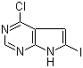 4-Chloro-6-iodo-7H-pyrrolo[2,3-d]pyrimidine molecular structure (CAS 876343-10-1)