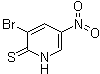 3-溴-5-硝基-2(1H)-吡啶硫酮分子结构 (CAS 876489-83-7)